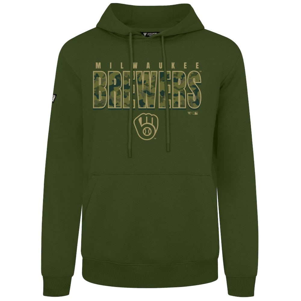 Milwaukee Brewers Levelwear Podium Protect Pullover Hoodie | MLB Online