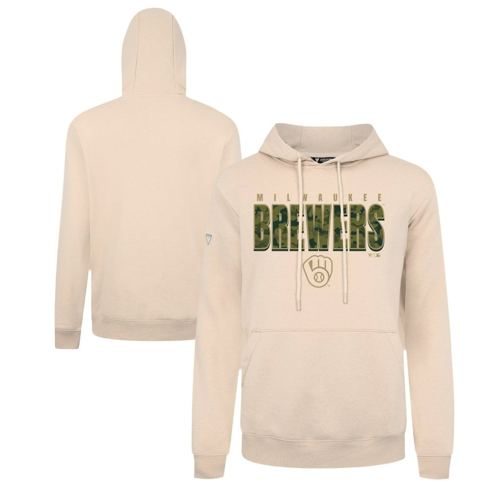 Milwaukee Brewers Levelwear Podium Protect Pullover Hoodie | MLB Shop