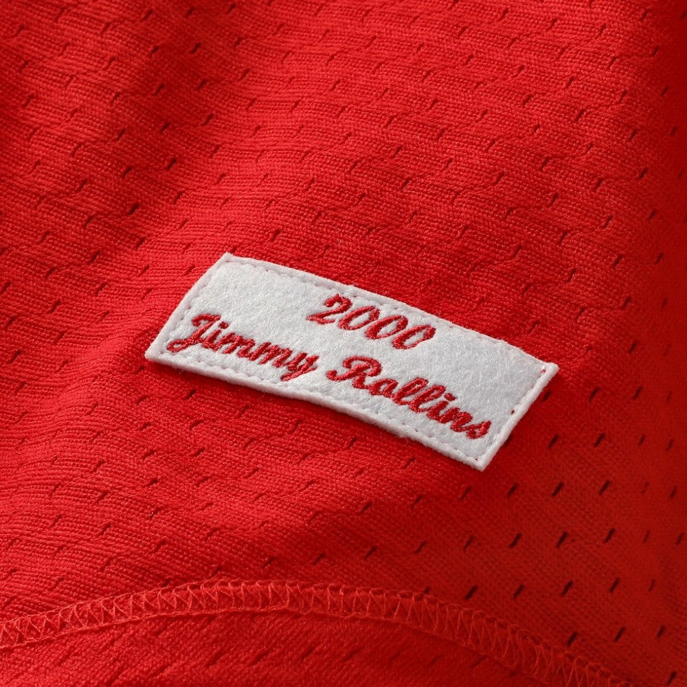 Jimmy Rollins Philadelphia Phillies Mitchell & Ness Cooperstown Mesh Batting Practice Button-Up Jersey | MLB On Sale