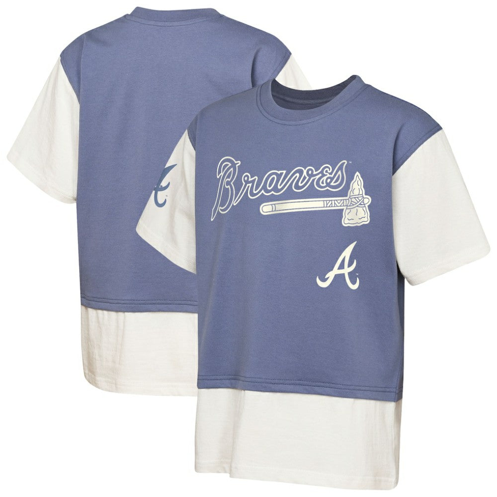 Atlanta Braves Outerstuff Youth Ultimate Pastels Premium Double Run T-Shirt | MLB For sale