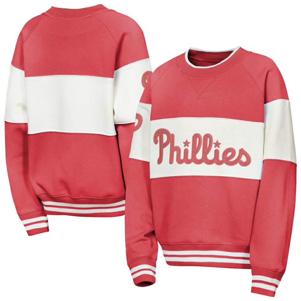 Philadelphia Phillies Outerstuff Youth Ultimate Pastels On Base Sweatshirt | MLB Outlet