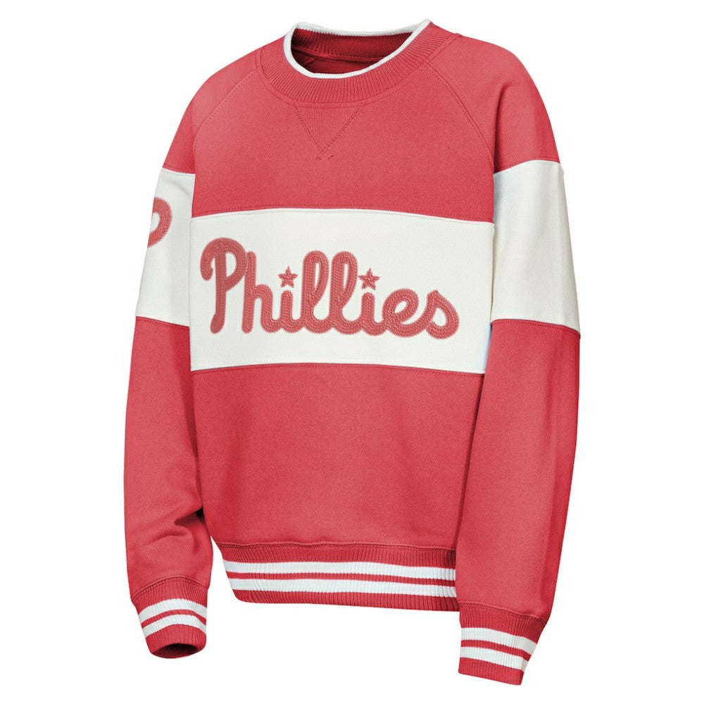 Philadelphia Phillies Outerstuff Youth Ultimate Pastels On Base Sweatshirt | MLB Outlet