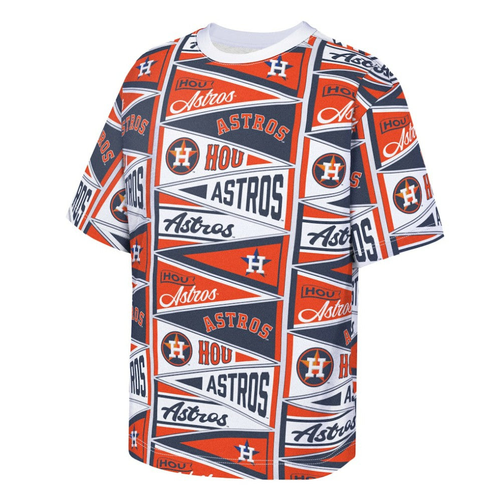 Houston Astros Outerstuff Youth All-Over Pennant T-Shirt | MLB On Sale