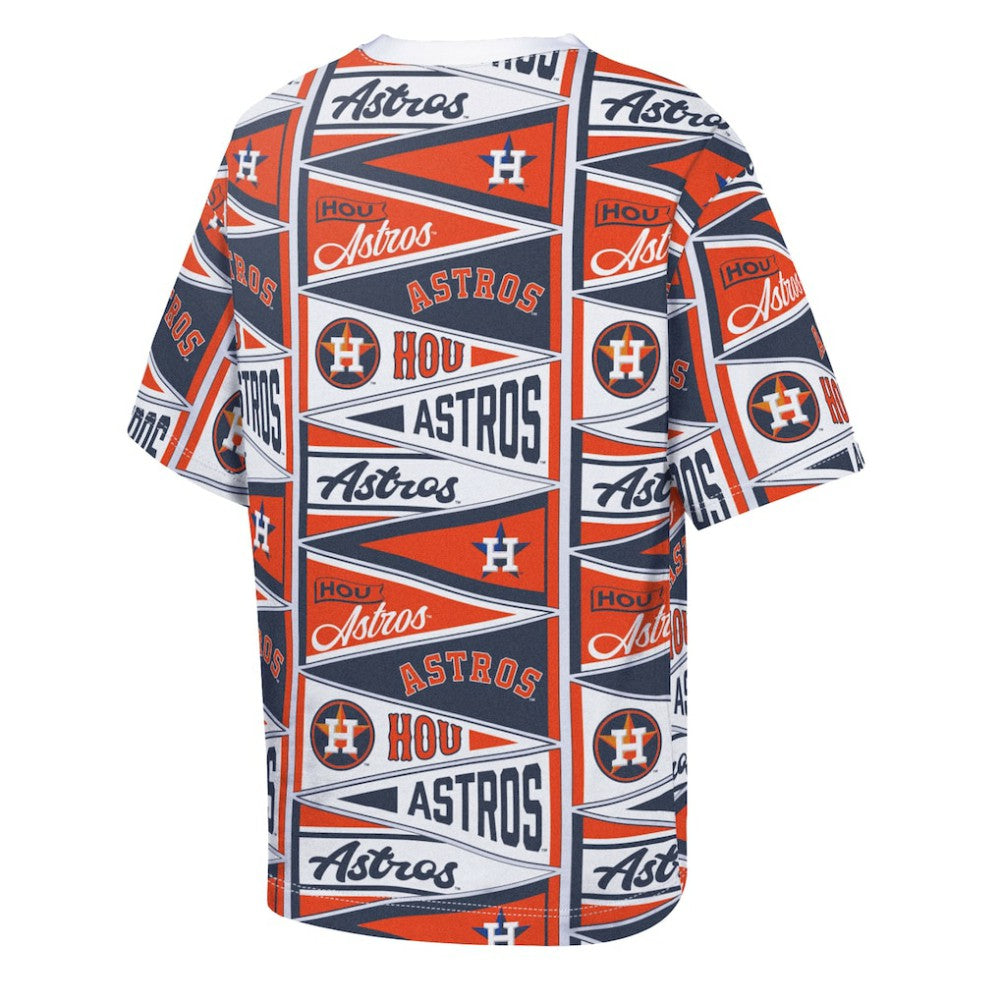 Houston Astros Outerstuff Youth All-Over Pennant T-Shirt | MLB On Sale