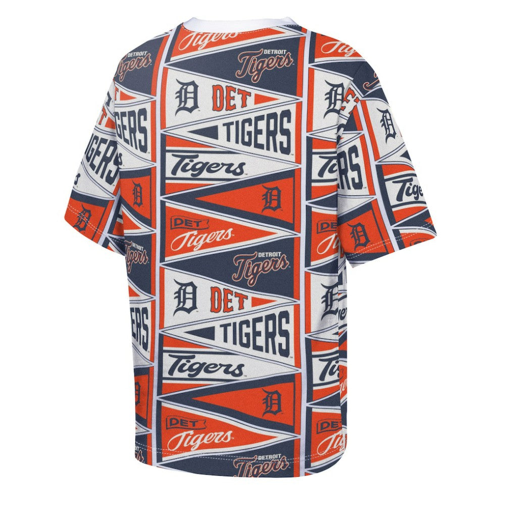 Detroit Tigers Outerstuff Youth All-Over Pennant T-Shirt | MLB For sale