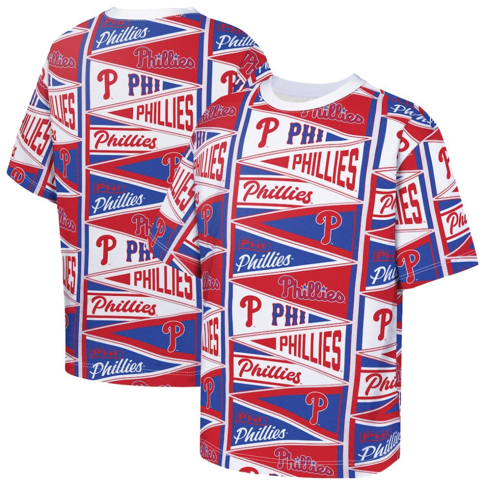 Philadelphia Phillies Outerstuff Youth All-Over Pennant T-Shirt | MLB Near me