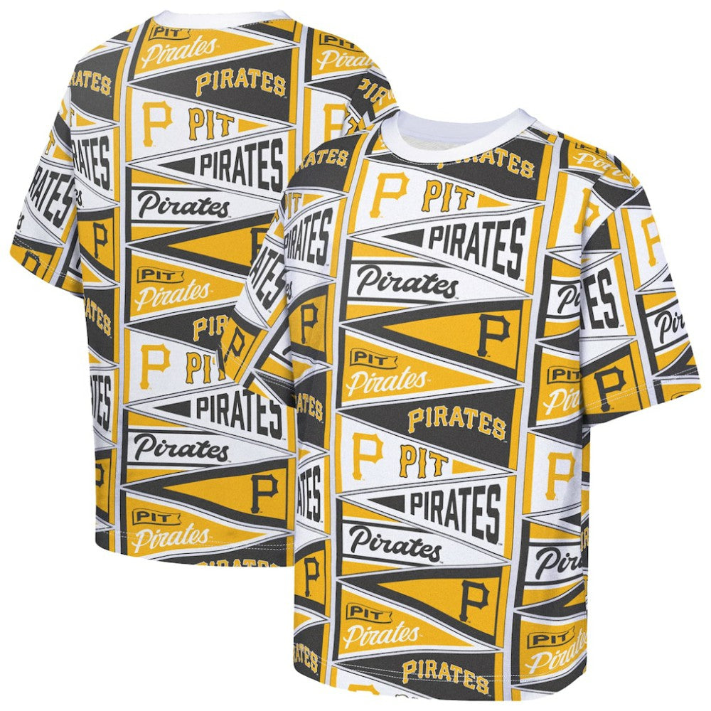 Pittsburgh Pirates Outerstuff Youth All-Over Pennant T-Shirt | MLB Outlet