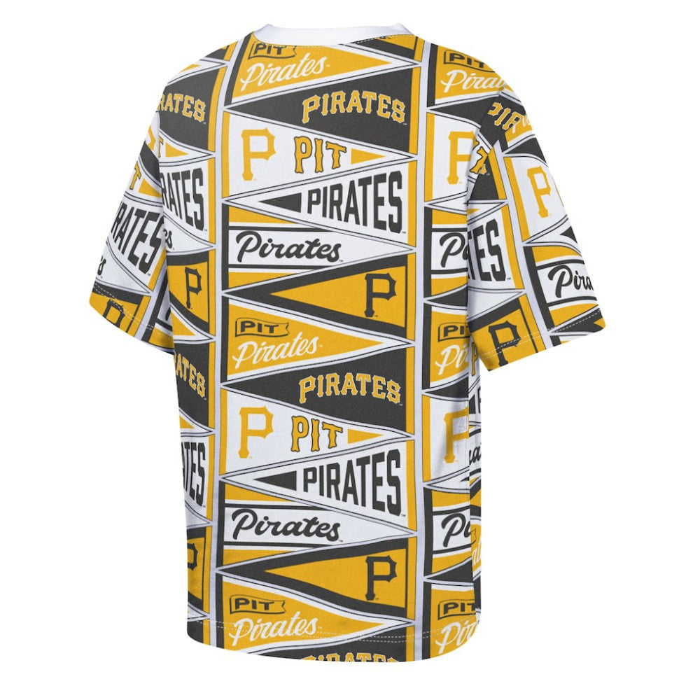 Pittsburgh Pirates Outerstuff Youth All-Over Pennant T-Shirt | MLB Outlet