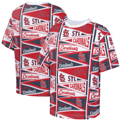 St. Louis Cardinals Outerstuff Youth All-Over Pennant T-Shirt | MLB New