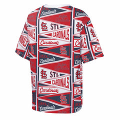 St. Louis Cardinals Outerstuff Youth All-Over Pennant T-Shirt | MLB New