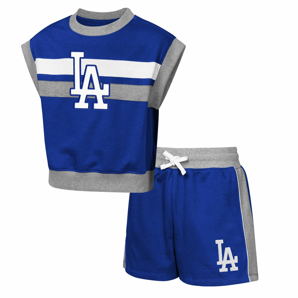 Los Angeles Dodgers Outerstuff Youth Big League Short Stop T-Shirt & Shorts Set | MLB Shop