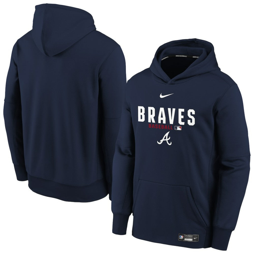 Atlanta Braves Nike Youth Authentic Collection Therma-FIT Hoodie | MLB On Sale