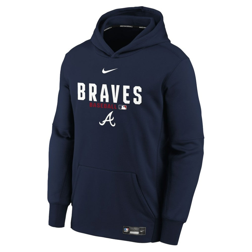 Atlanta Braves Nike Youth Authentic Collection Therma-FIT Hoodie | MLB On Sale