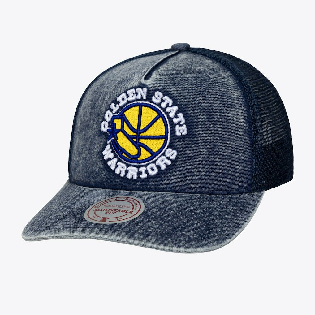 Golden State Warriors Gameday Snow Wash Adjustable Trucker Hat sale On Sale