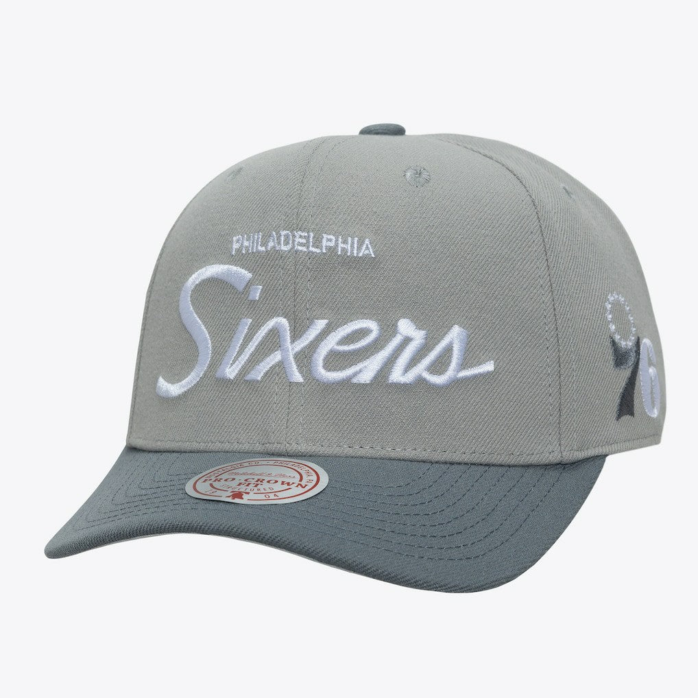 Philadelphia 76ers Thunderstorm Head Coach Pro Crown Snapback Hat Discount
