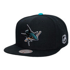 San Jose Sharks Mitchell & Ness Legendary Away Snapback Hat Discount