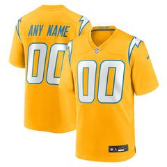 Los Angeles Chargers Nike Alternate Charger Power Game Custom Jersey