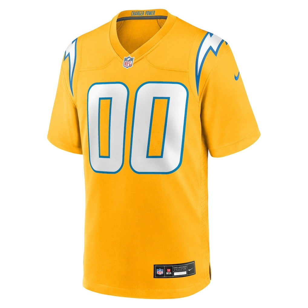Los Angeles Chargers Nike Alternate Charger Power Game Custom Jersey