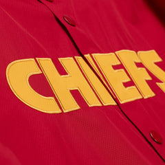 Kansas City Chiefs Mitchell & Ness Coaches Full-Snap Hooded Windbreaker Jacket