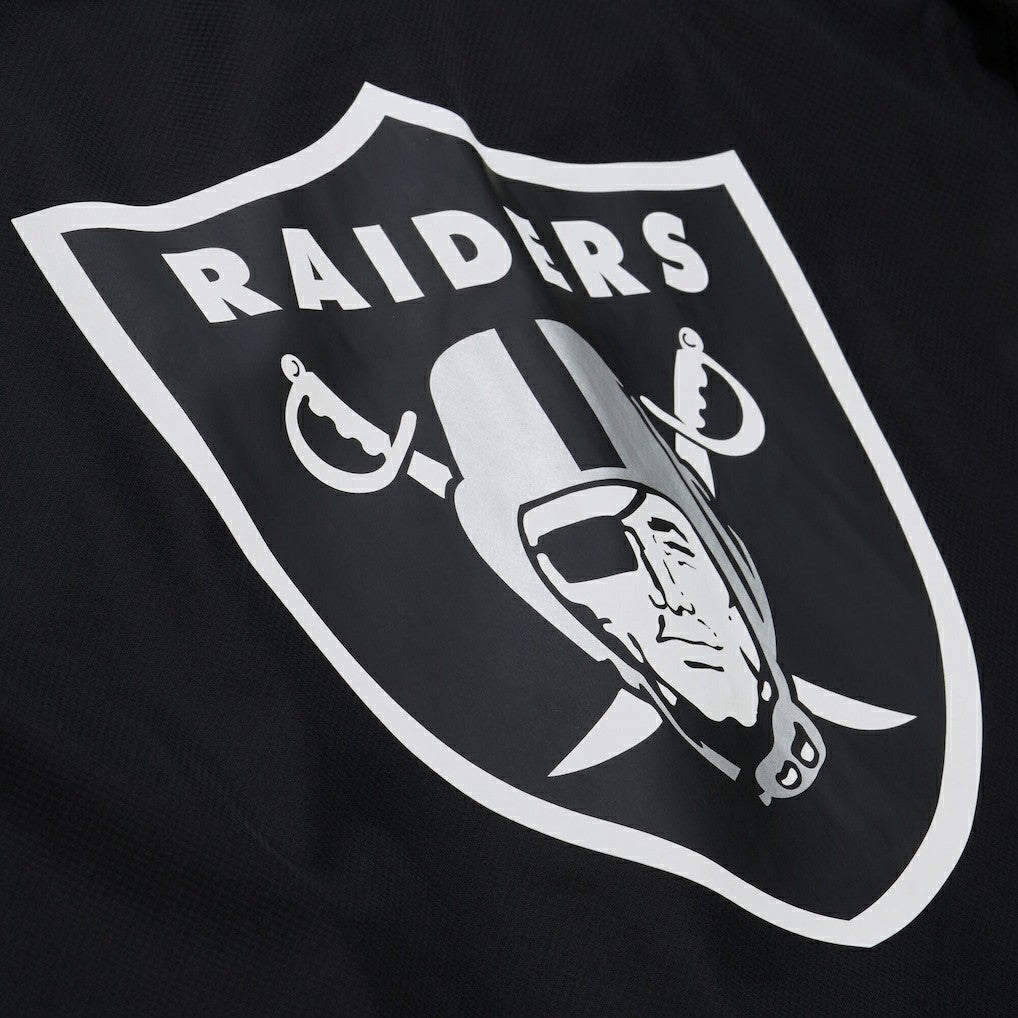 Las Vegas Raiders Mitchell & Ness Coaches Full-Snap Hooded Windbreaker Jacket