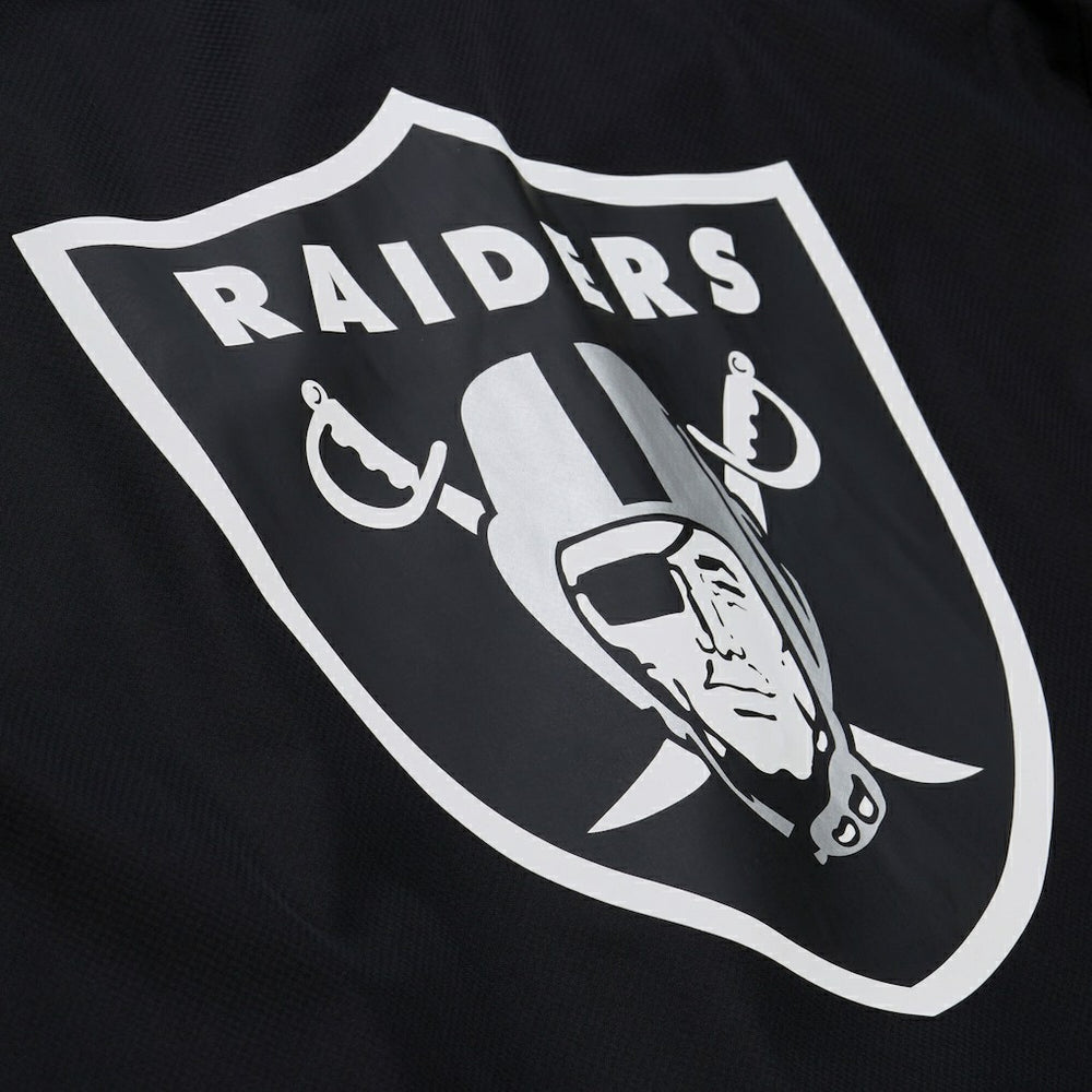 Las Vegas Raiders Mitchell & Ness Coaches Full-Snap Hooded Windbreaker Jacket