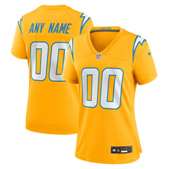 Los Angeles Chargers Nike Women's Alternate Charger Power Game Custom Jersey