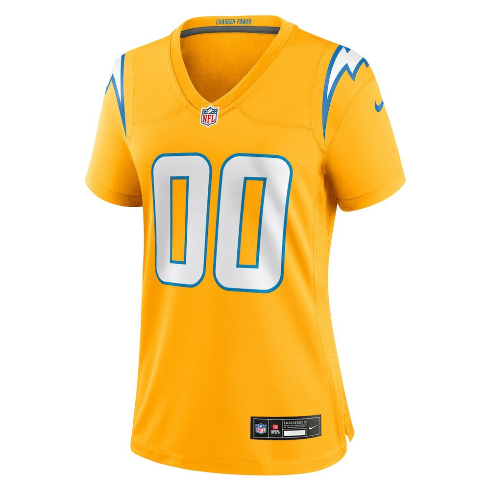 Los Angeles Chargers Nike Women's Alternate Charger Power Game Custom Jersey