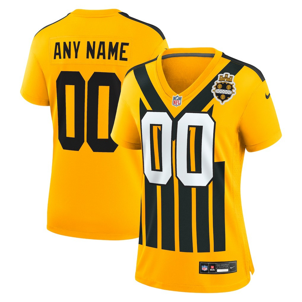 Pittsburgh Steelers Nike Women's Alternate 1933 Throwback Game Custom Jersey