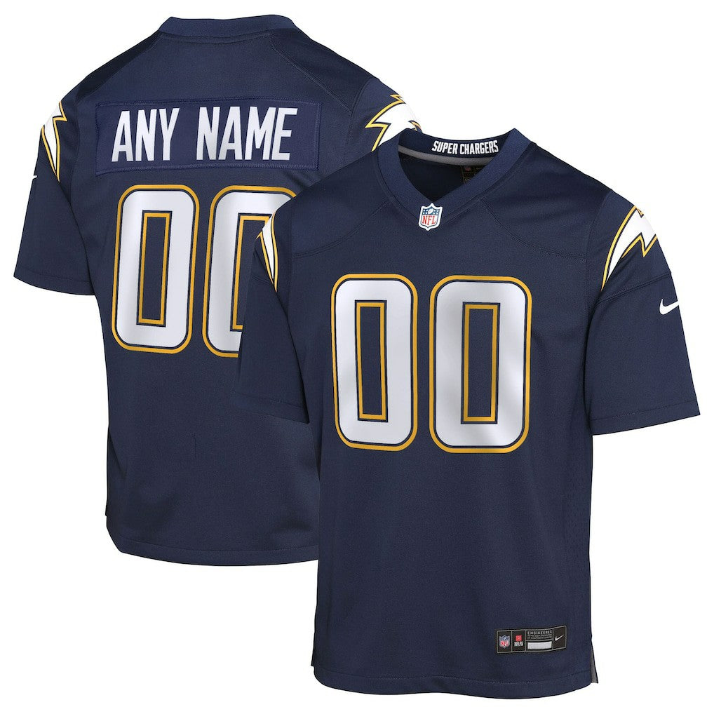 Los Angeles Chargers Nike Youth Alternate Super Chargers Game Custom Jersey