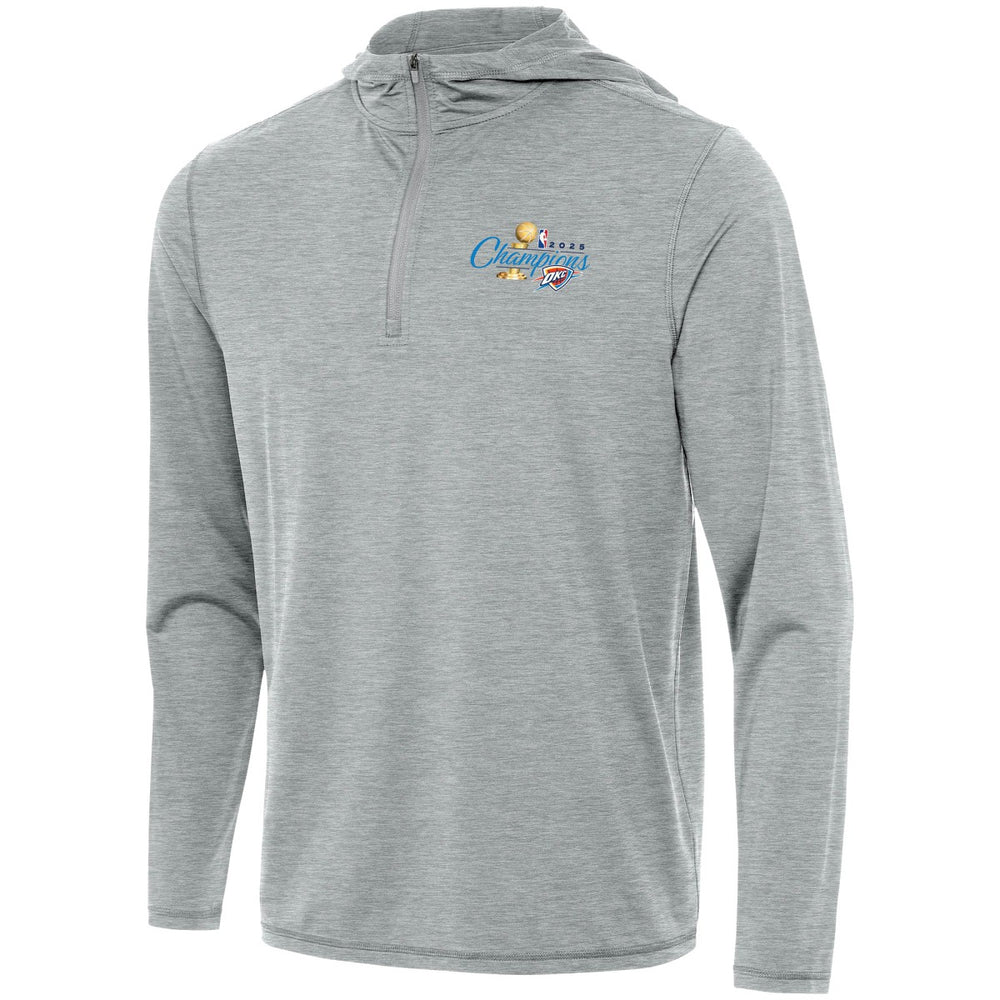 Oklahoma City Thunder Antigua 2025 NBA Finals Champions Tidy Quarter-Zip Hoodie New