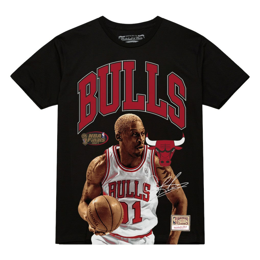 Dennis Rodman Chicago Bulls Hardwood Classics Player Arch T-Shirt sale Outlet