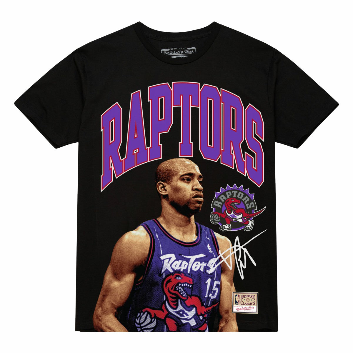 Vince Carter Toronto Raptors Hardwood Classics Player Arch T-Shirt Discount