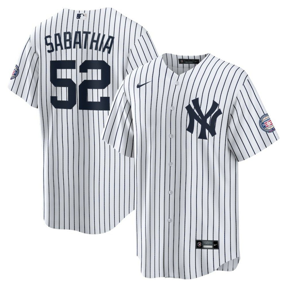 CC Sabathia New York Yankees Nike 2025 Baseball Hall of Fame Name & Number Retired Replica Jersey | MLB On Sale