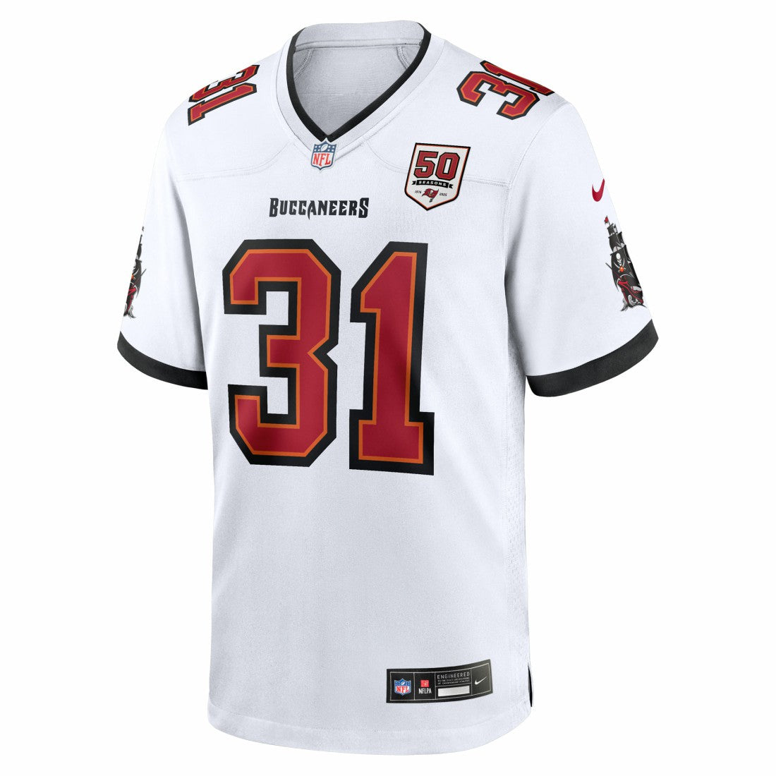 Tampa Bay Buccaneers Nike Antoine Winfield Jr.  50th Season Patch Game Jersey