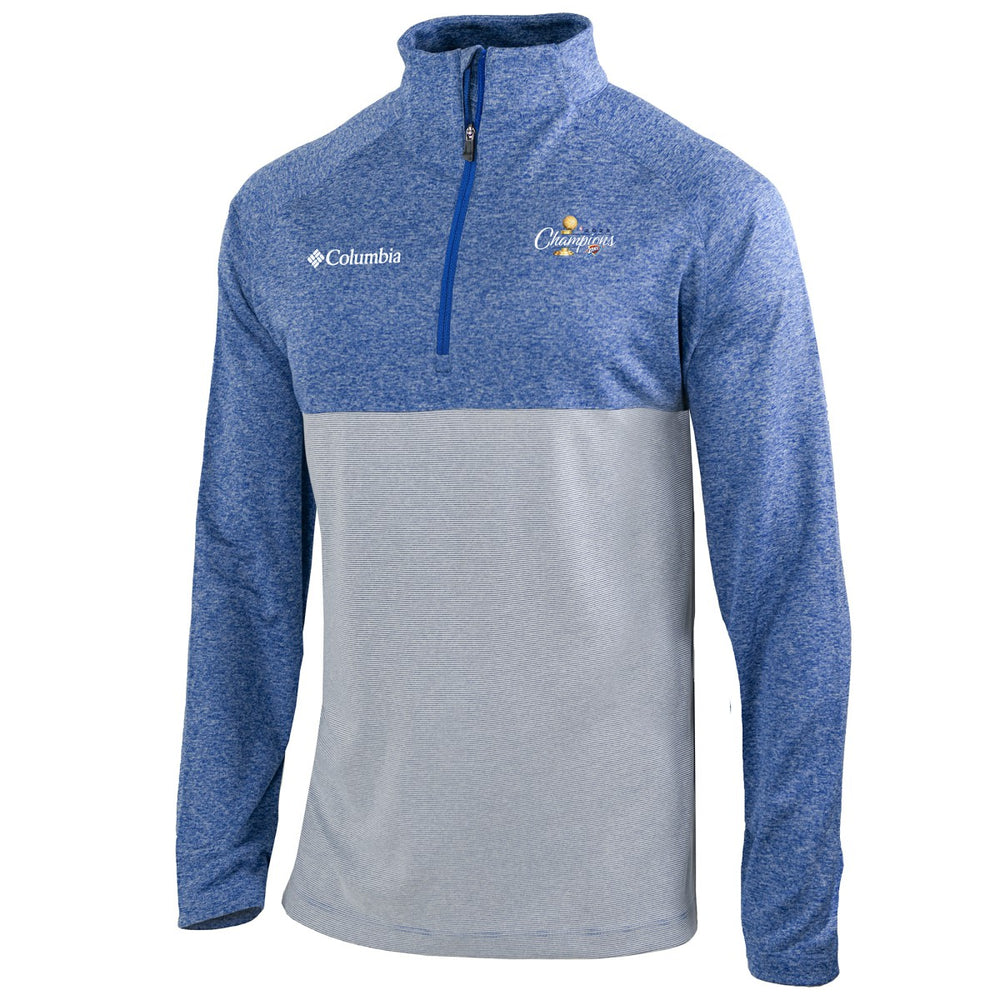 Oklahoma City Thunder 2025 NBA Finals Champions Rockin' It Raglan Omni-Wick Quarter-Zip Pullover Outlet