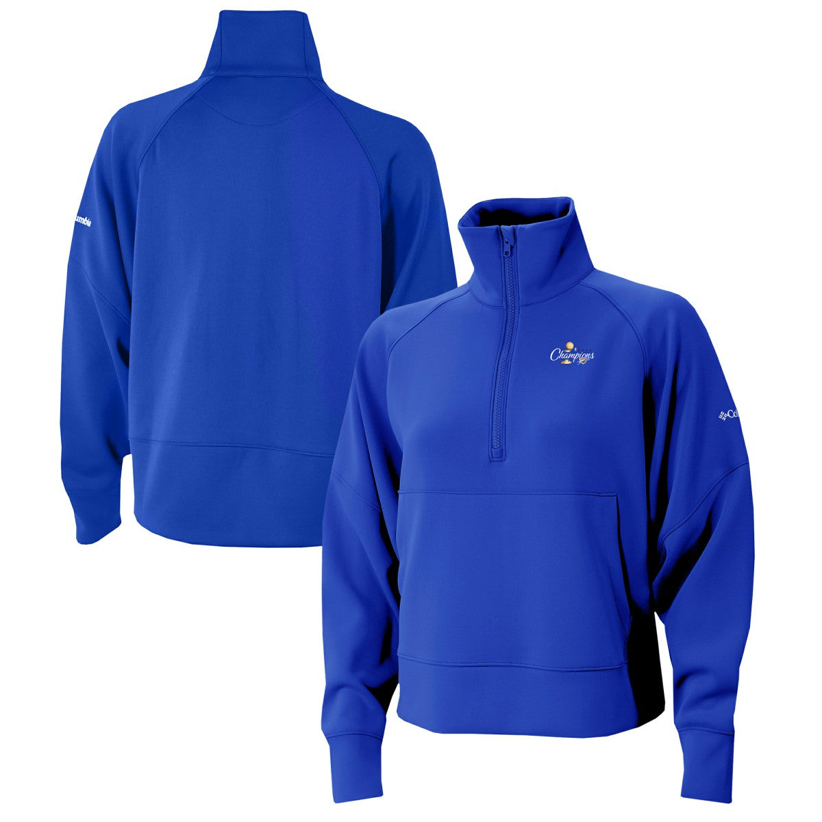Oklahoma City Thunder Women's 2025 NBA Finals Champions Wickhams Hills Raglan Omni-Wick Half-Zip Pullover Discount