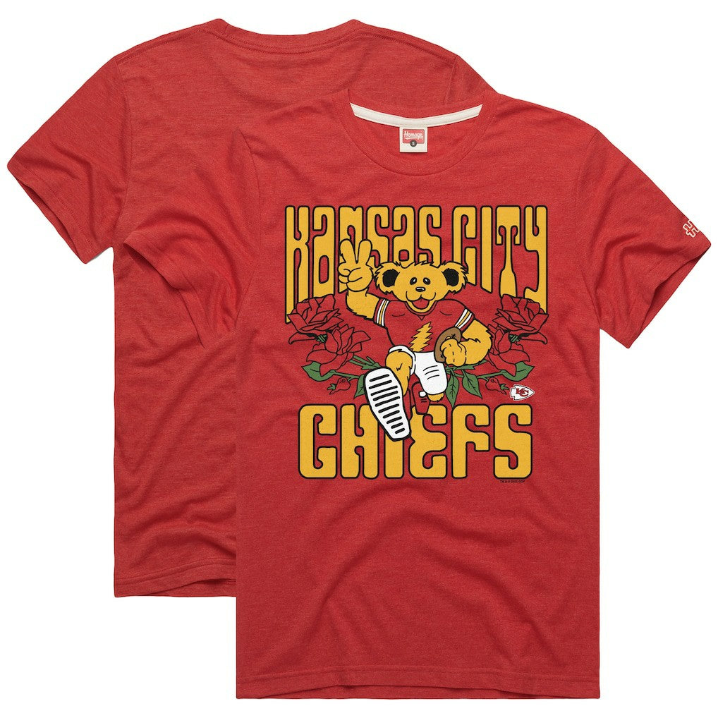 Kansas City Chiefs  Homage NFL x Grateful Dead Tri-Blend T-Shirt