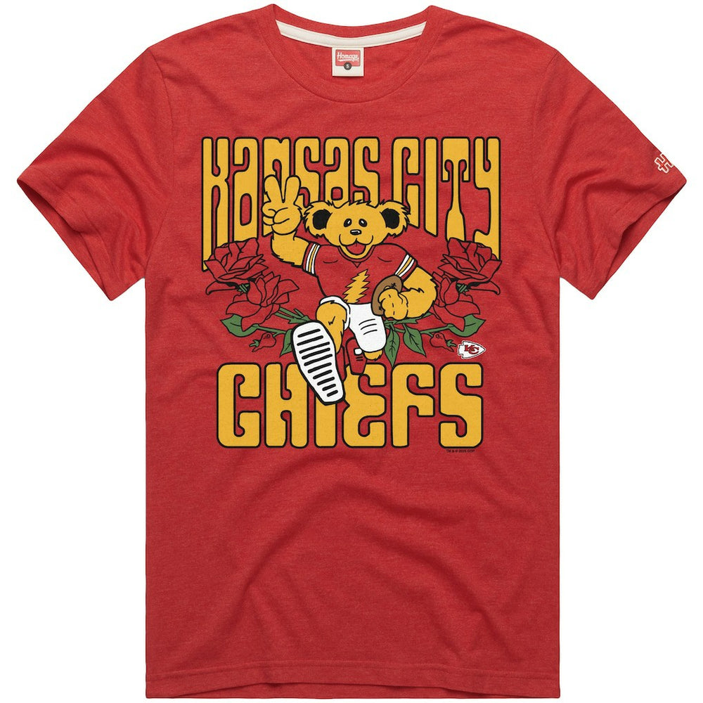 Kansas City Chiefs  Homage NFL x Grateful Dead Tri-Blend T-Shirt