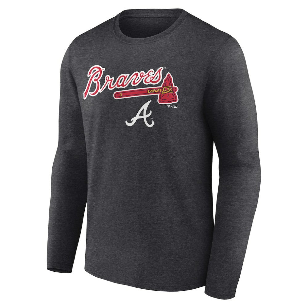 Atlanta Braves Team Lockup Long Sleeve T-Shirt | MLB Discount