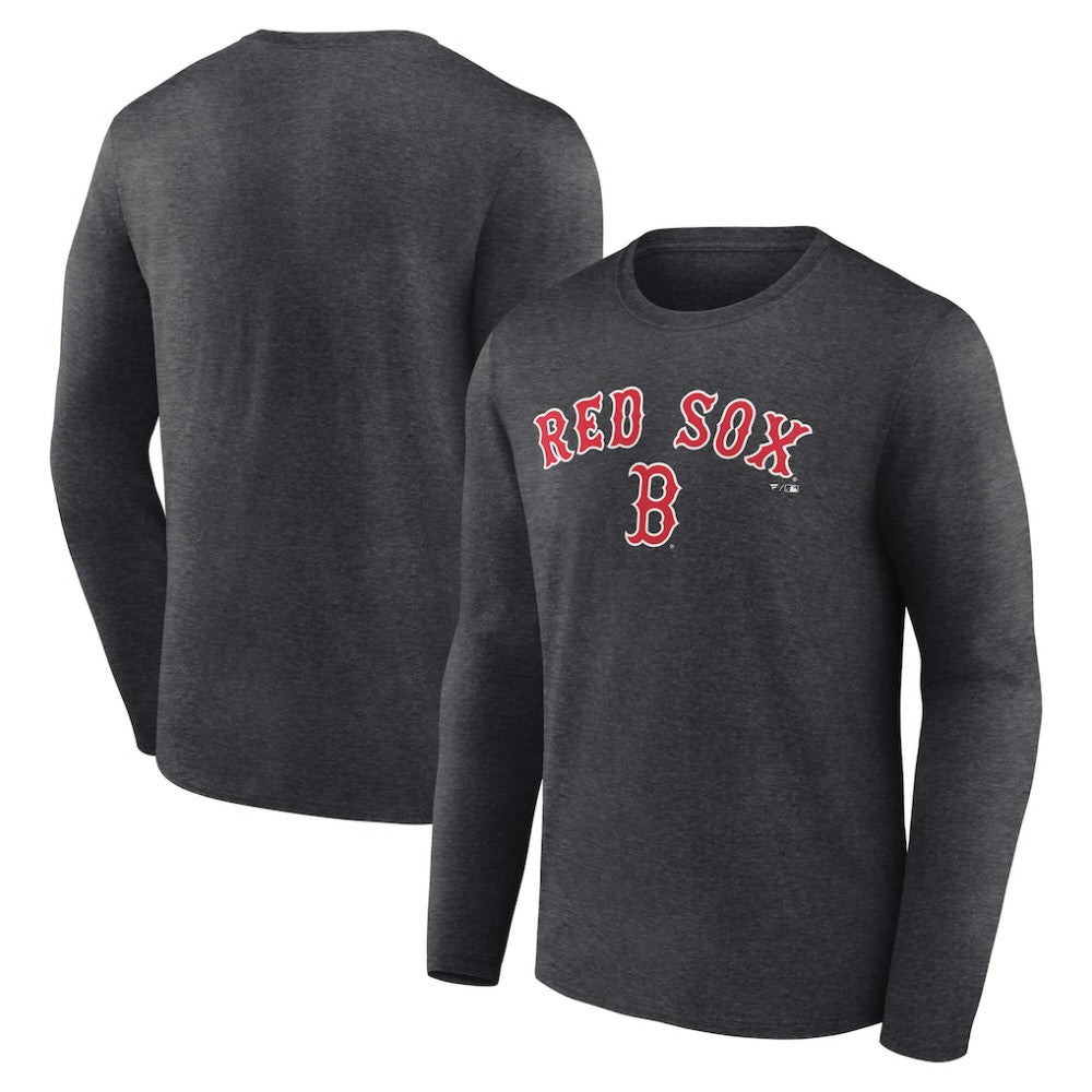 Boston Red Sox Team Lockup Long Sleeve T-Shirt | MLB New