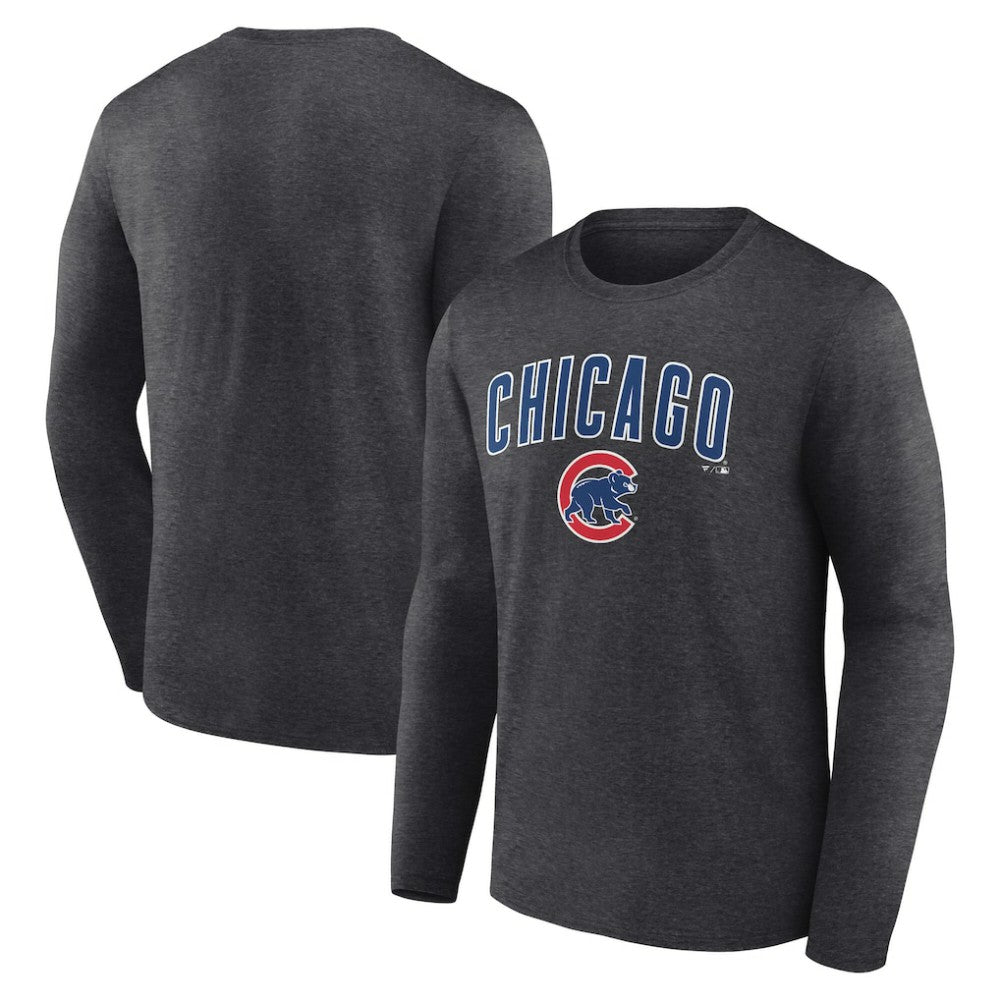 Chicago Cubs Team Lockup Long Sleeve T-Shirt | MLB Near me