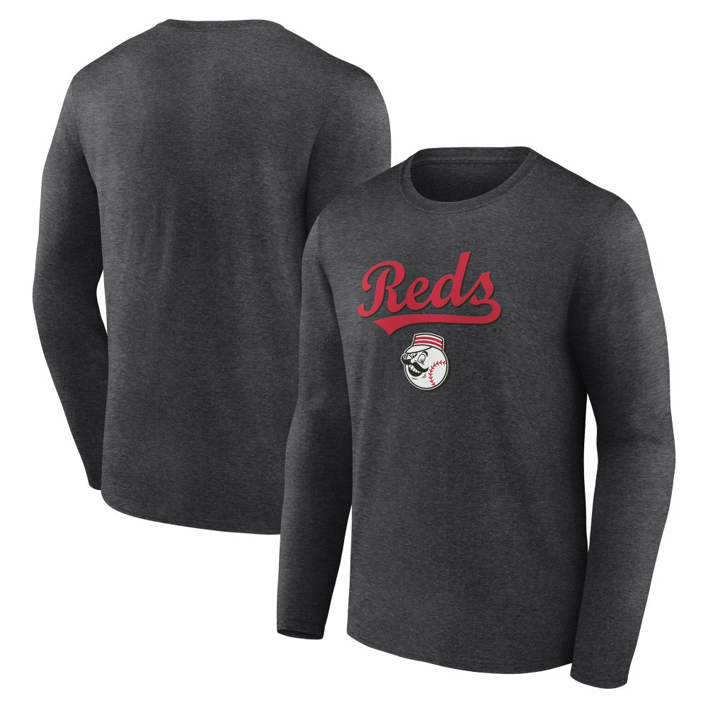 Cincinnati Reds Team Lockup Long Sleeve T-Shirt | MLB For sale