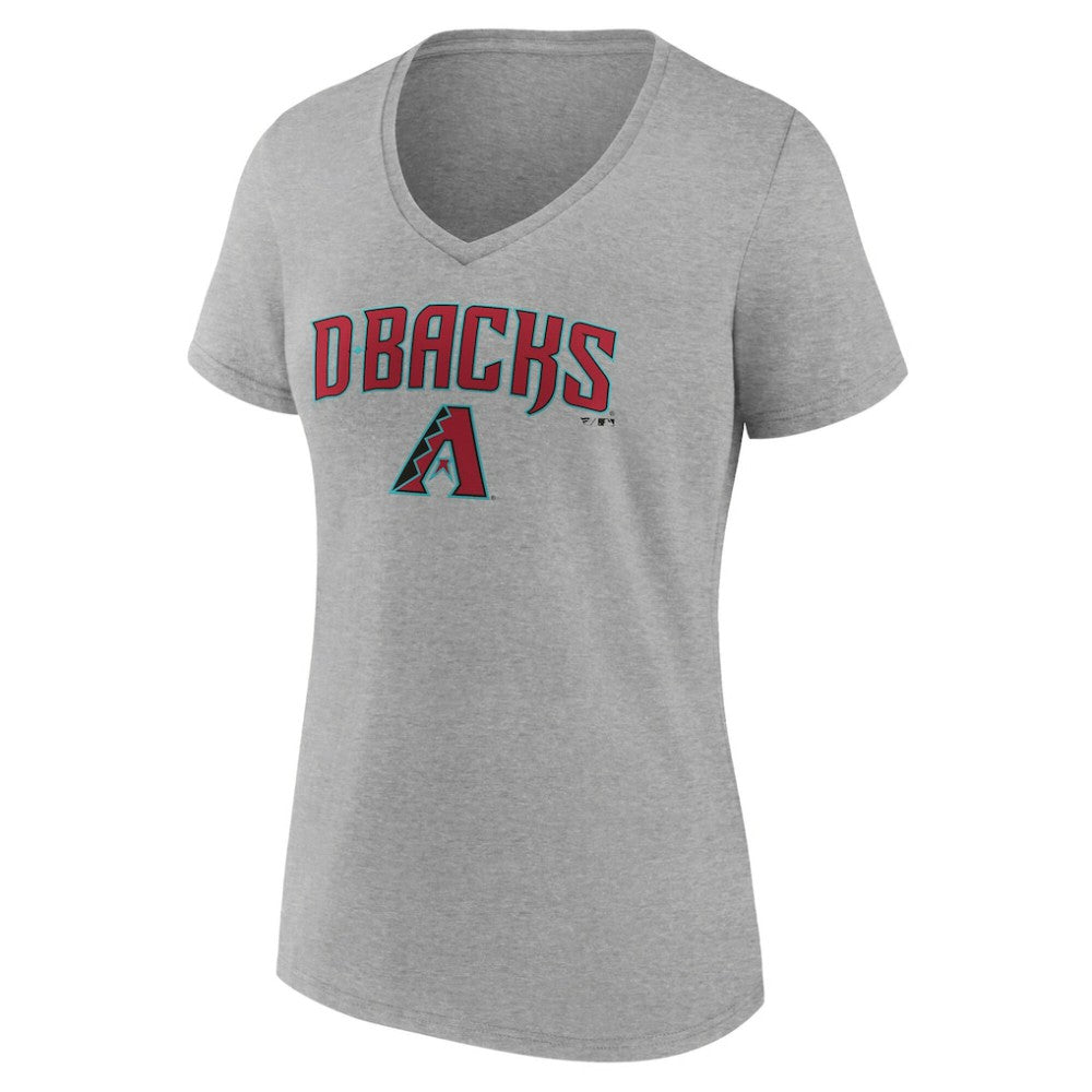 Arizona Diamondbacks Women's Team Lockup V-Neck T-Shirt | MLB US