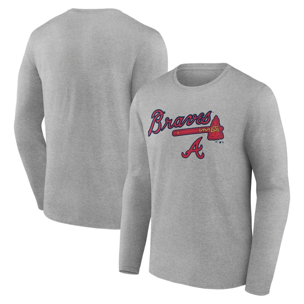 Atlanta Braves Team Lockup Long Sleeve T-Shirt | MLB Online