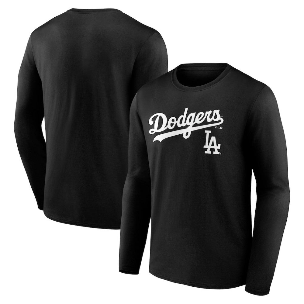 Los Angeles Dodgers Team Lockup Long Sleeve T-Shirt | MLB Discount