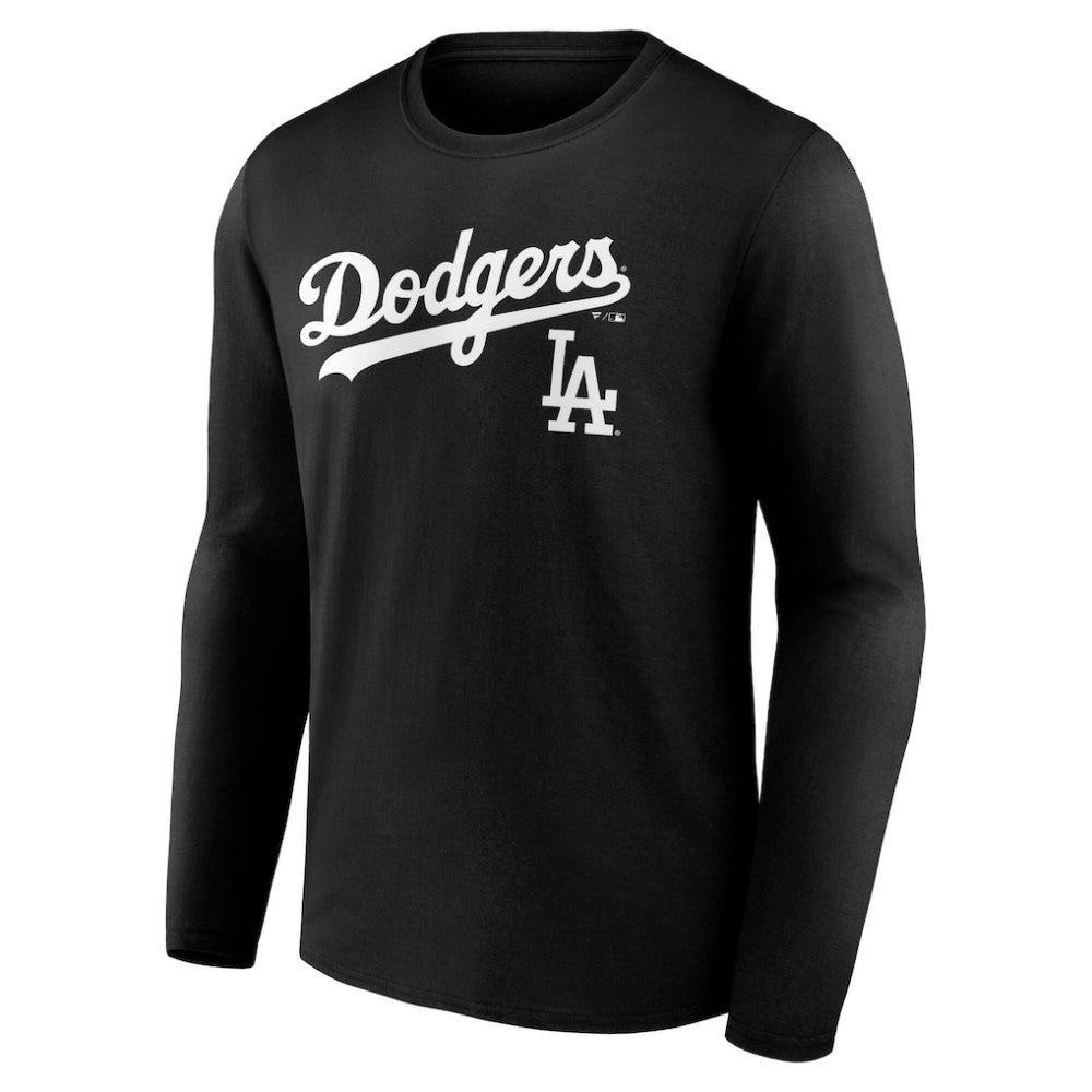 Los Angeles Dodgers Team Lockup Long Sleeve T-Shirt | MLB Discount