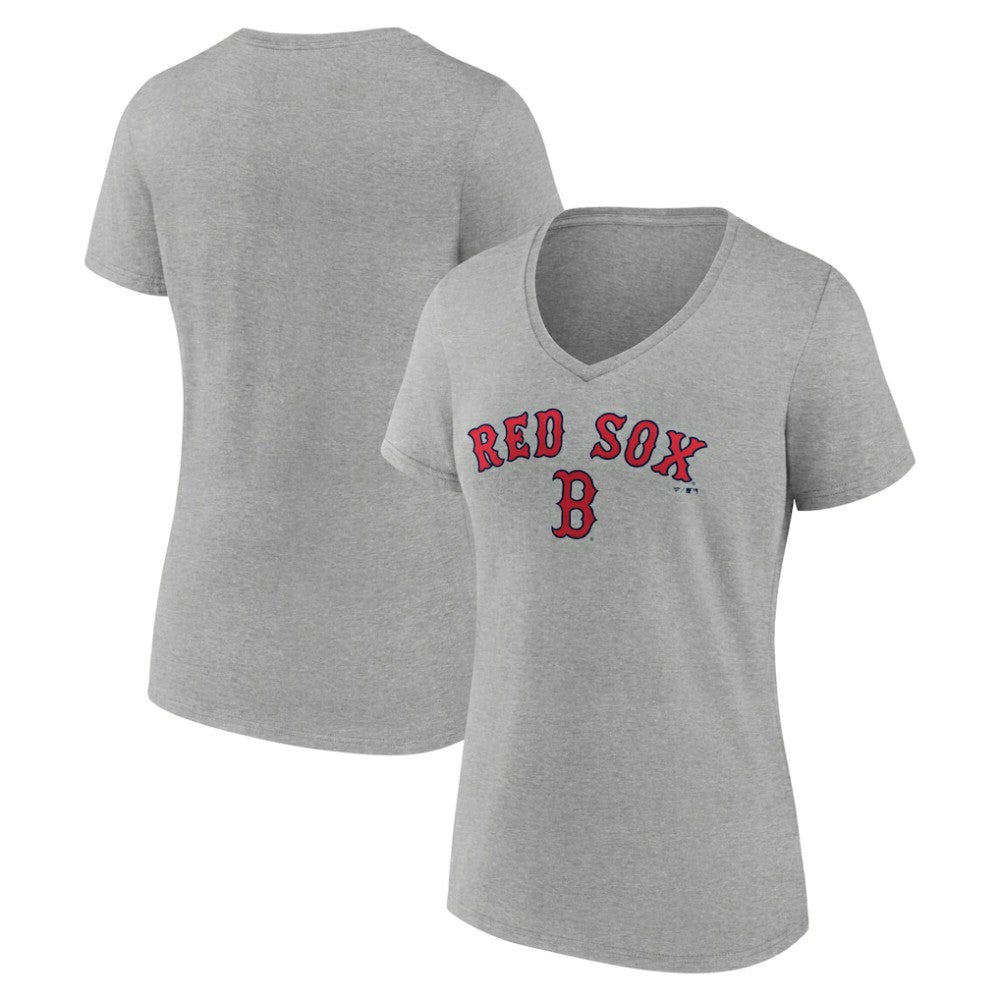 Boston Red Sox Women's Team Lockup V-Neck T-Shirt | MLB Shop