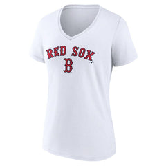 Boston Red Sox Women's Team Lockup V-Neck T-Shirt | MLB Sale