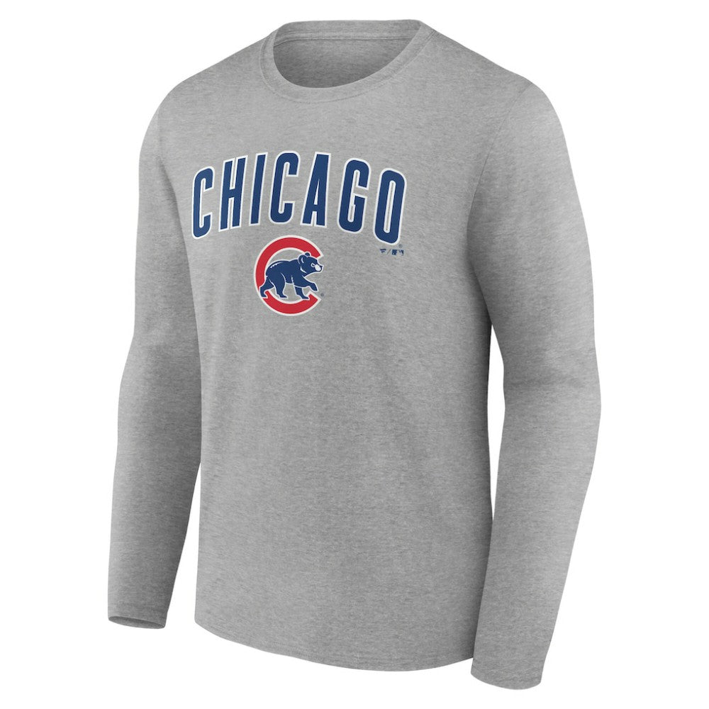 Chicago Cubs Team Lockup Long Sleeve T-Shirt | MLB Discount
