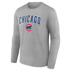 Chicago Cubs Team Lockup Long Sleeve T-Shirt | MLB Discount